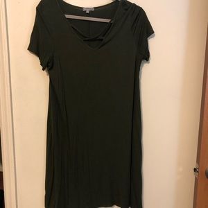 Olive green dress